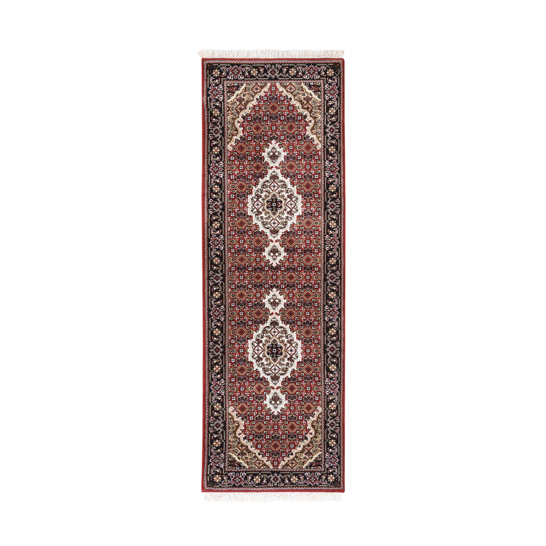 Traditional Silk Hand-Knotted Area Rug 2'0